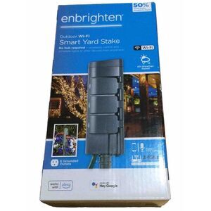Enbrighten 125-Volt‎ 6-Outlet Wi-Fi Outdoor Smart Plug Alexa/Google Compatible
